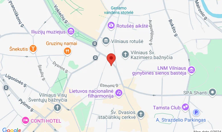 Astorija Vyno rūsys  žemėlapis