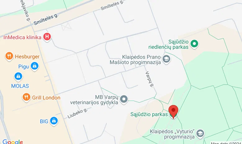 Sąjūdžio parkas žemėlapis