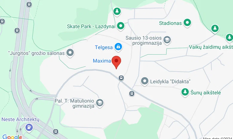 Architektų g. 152, Vilnius žemėlapis