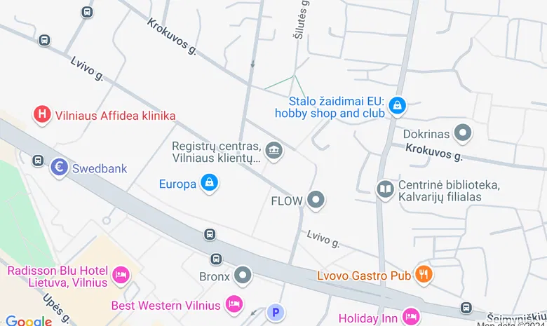 Vilniaus Verslo uosto konferencijų centras žemėlapis