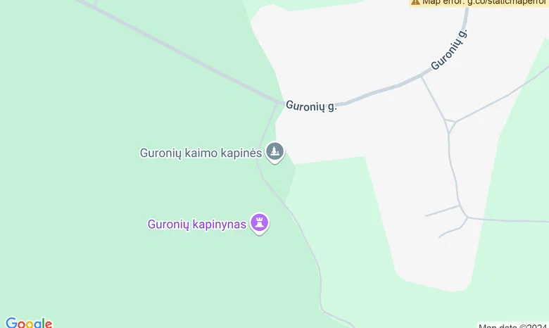 Guronių rekolekcijų namai žemėlapis