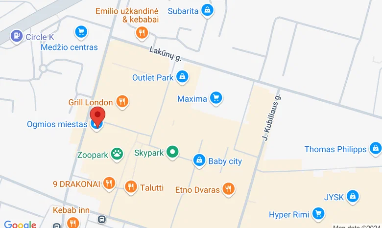  Laisvalaikio terasa (Outlet Park 2 a.), Ogmios miestas, Verkių g.29 žemėlapis
