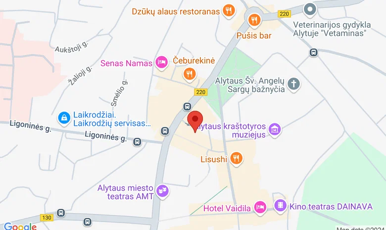 Šokio ir laisvalaikio studija „Primavera“ žemėlapis