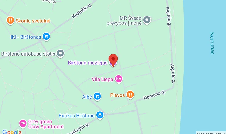 Birštono muziejus žemėlapis