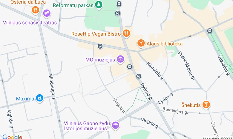 MO Bistro žemėlapis