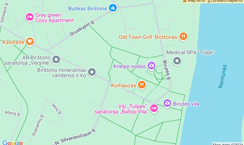 "Tulpės" sanatorija žemėlapis
