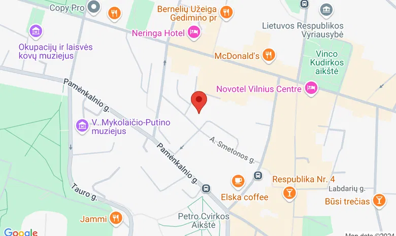 Kino Deli žemėlapis