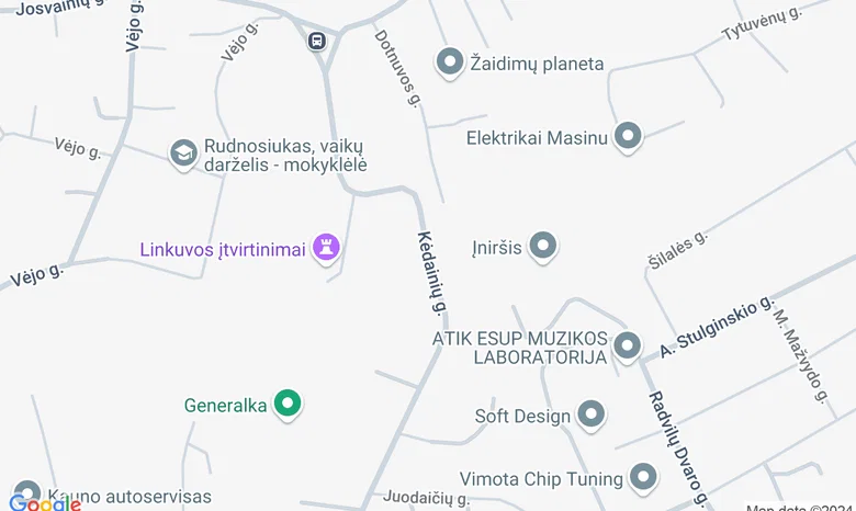 Babtų gimnazijos stadionas žemėlapis