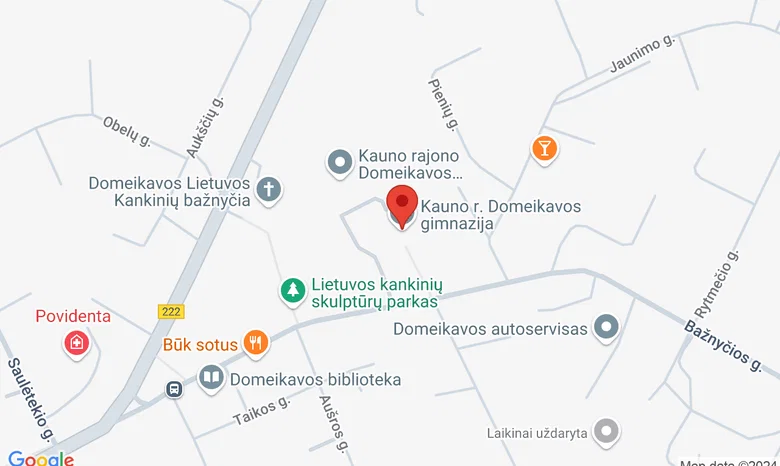 Domeikavos gimnazijos stadionas žemėlapis