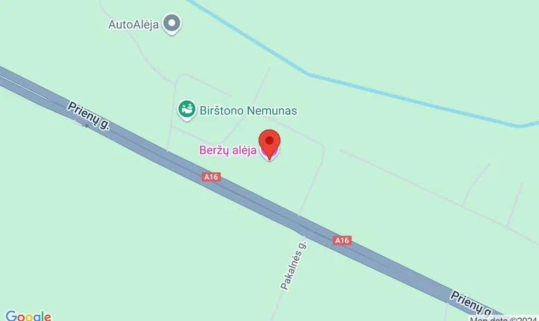 Poilsiavietė "Beržų alėja" žemėlapis