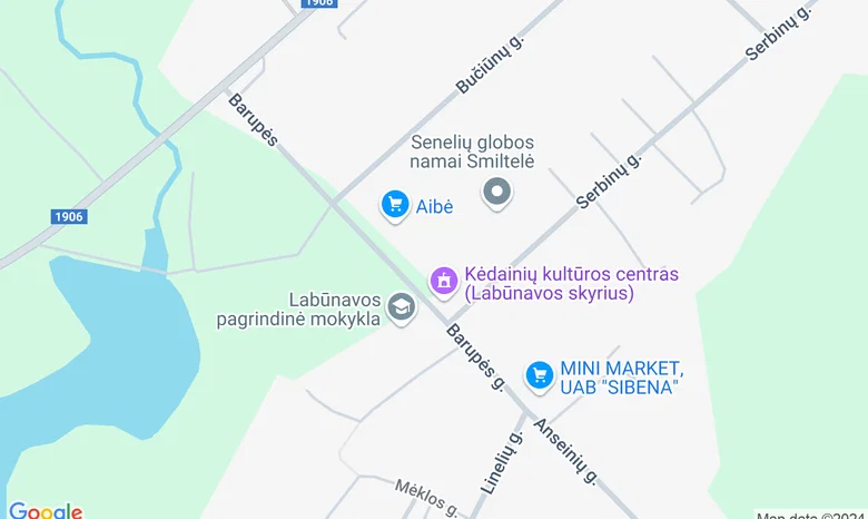 Labūnavos bendruomenės centras žemėlapis