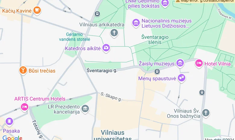 Prie Gedimino paminklo žemėlapis