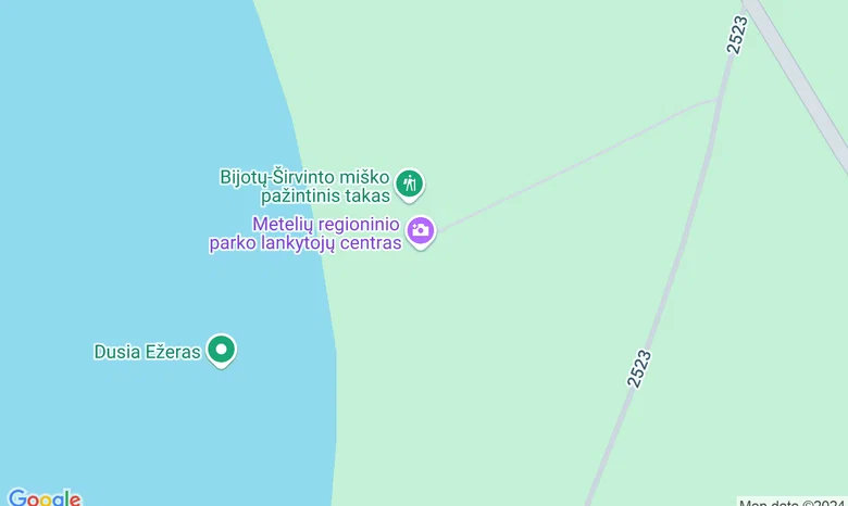 Metelių regioninis parkas žemėlapis