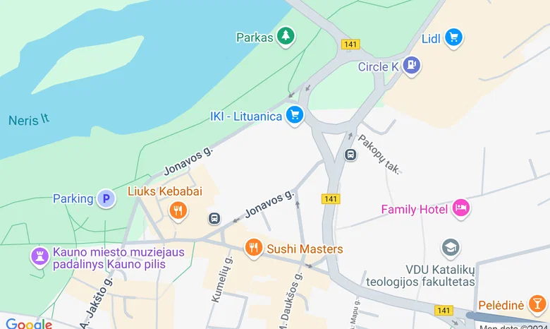 Kauno kabalos centras žemėlapis