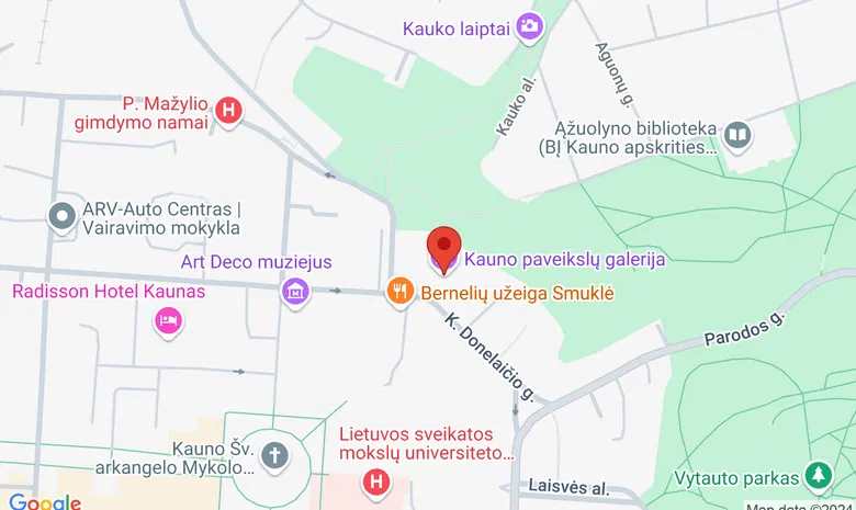 Kauno paveikslų galerija žemėlapis