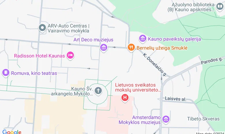 VDU Politikos mokslų ir diplomatijos fakultetas žemėlapis