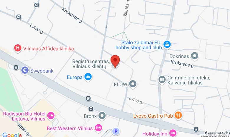 Lvovo g. 25, Konferenciju sale 3 a. žemėlapis