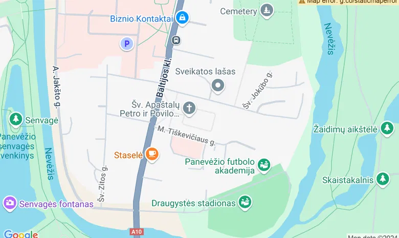 Šv. Apaštalų Petro ir Povilo Bažnyčia žemėlapis