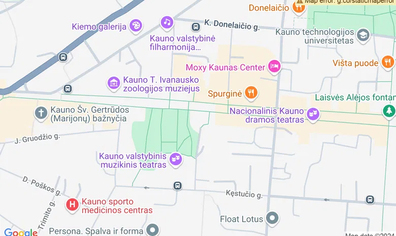 Kultūros baras  „Godo" žemėlapis