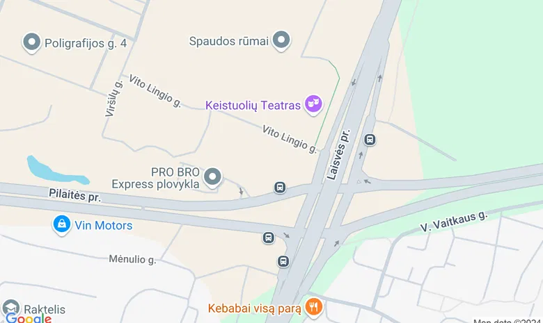 Tarptautinė teisės ir verslo aukštoji mokykla (Laisvės pr. 58, Vilnius) žemėlapis