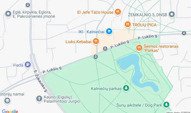 Čečėnijos aikštė (P. Lukšio g.) žemėlapis