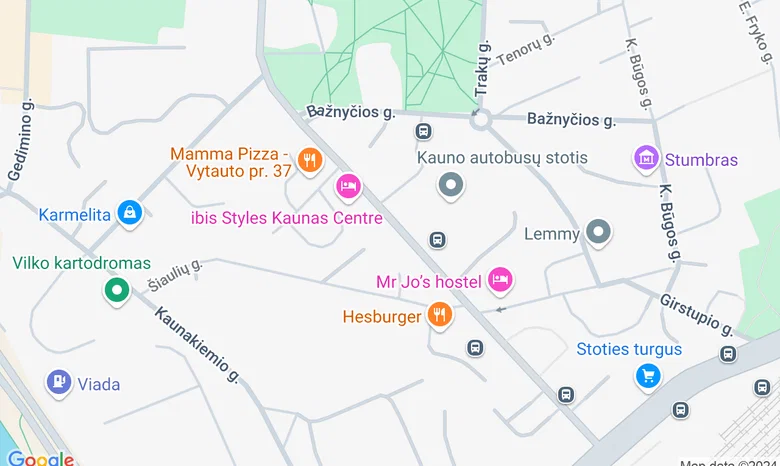 SMK Socialinių mokslų kolegija Kaune žemėlapis