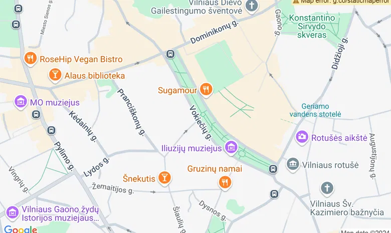 „Coffee Inn“ žemėlapis