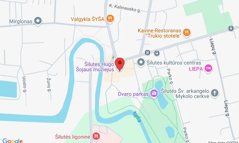 Šilutės Hugo Šojaus dvaras (lietuvininkų g. 4) žemėlapis
