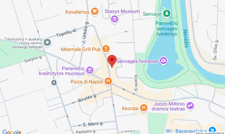 Šokių studija "Fiva" žemėlapis