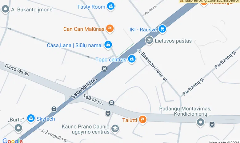 „Ballare“ šokių studija žemėlapis