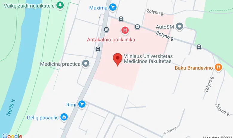 Antakalnio g. 57, Vilniaus miesto klinikinė ligoninė, Akušerijos ir ginekologijos klinika, II a., įėjimas pro „Motinystės centrą“. žemėlapis