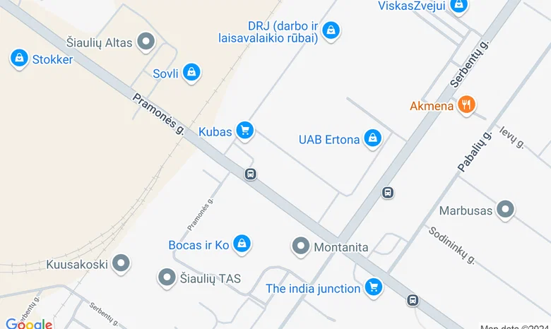 Šiaulių kabalos centras žemėlapis