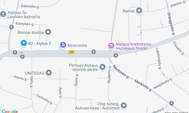 Pirmojo Alytaus aikštė žemėlapis