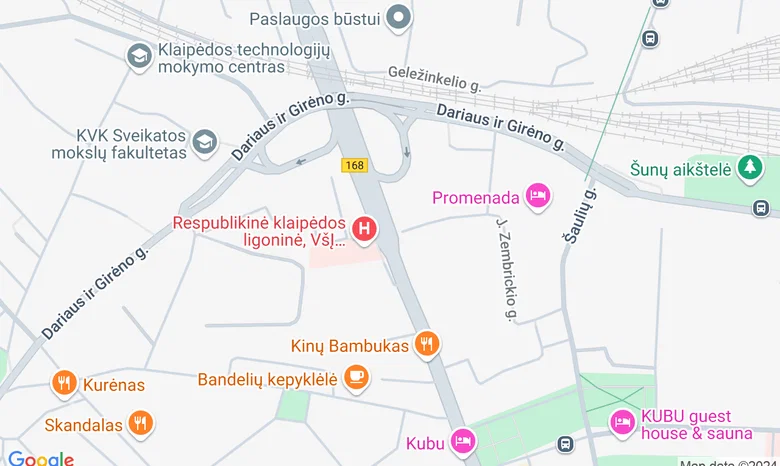 Optikos centras, H. Manto g. Klaipėda žemėlapis