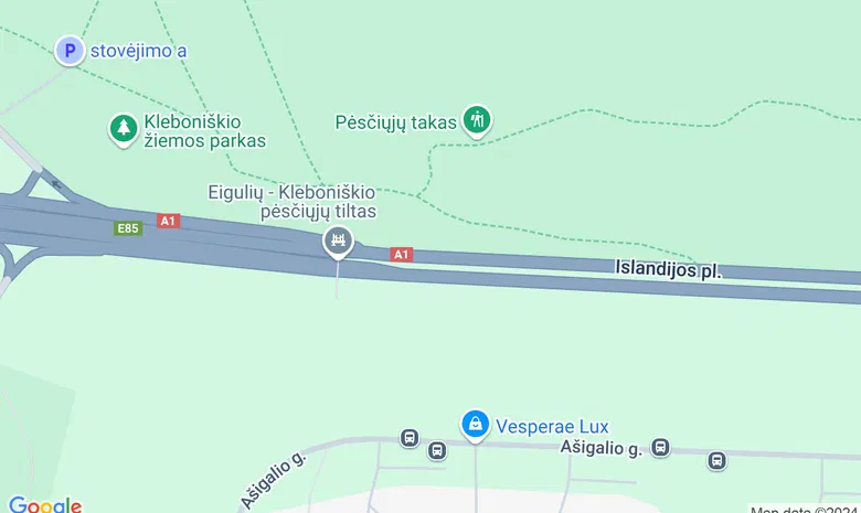 Kleboniškio miško parkas žemėlapis