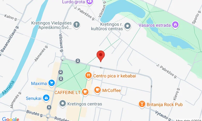 Kretingos M. Valančiaus viešoji biblioteka žemėlapis