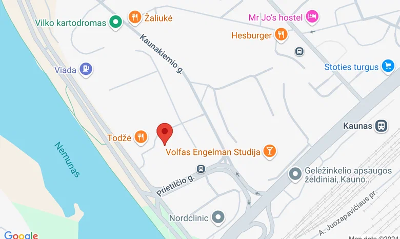 Lazerių erdvė KA-Ringas žemėlapis