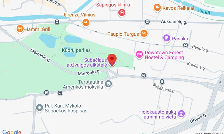  Subačiaus apžvalgos aikštelė žemėlapis