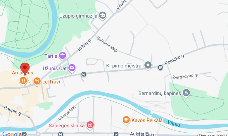 AP galerija (Polocko g. 10) žemėlapis