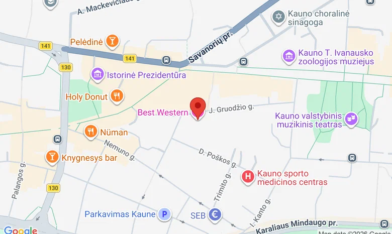 Best Western Santakos viešbutis žemėlapis