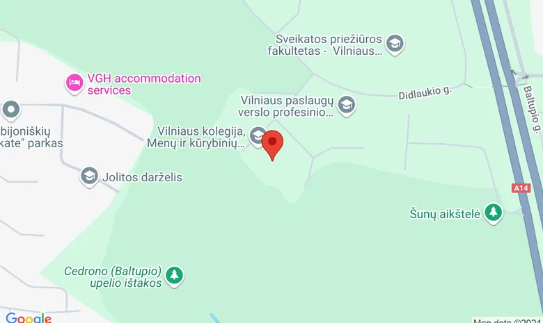 Vilniaus kolegijos Menų ir kūrybinių technologijų fakultetas žemėlapis