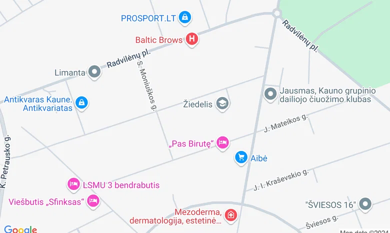 Vaikystės Sodas  žemėlapis