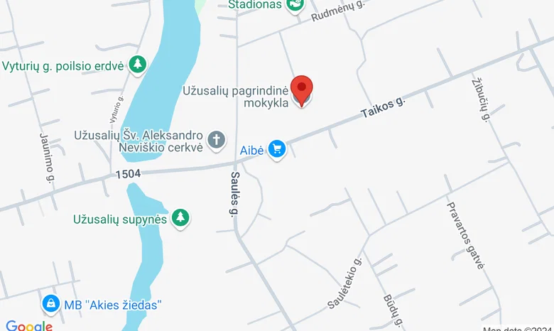 Užusalių daugiafunkcinis centras žemėlapis