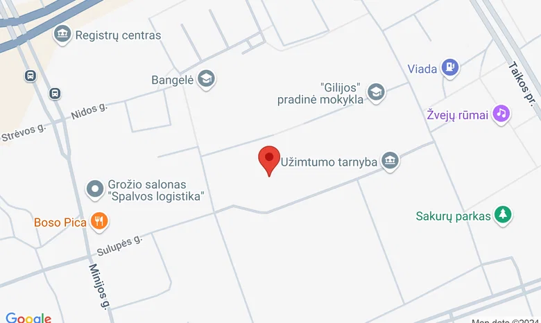 Klaipėdos Vydūno gimnazija žemėlapis