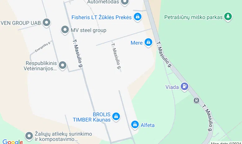 Kauno marių prieplauka žemėlapis