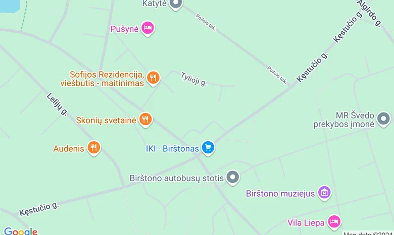 Birštono savivaldybė žemėlapis