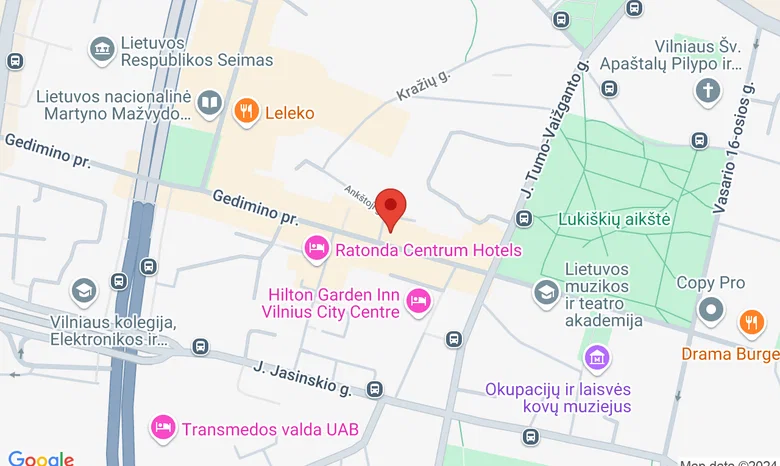 Restobaras "PUBLIKAS" žemėlapis