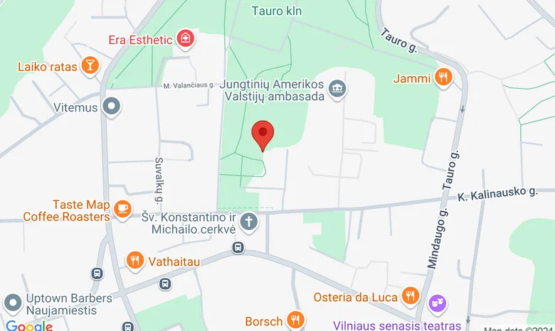 Santuokų Rūmai / Vilniaus civilinės metrikacijos skyrius / Zaksas žemėlapis