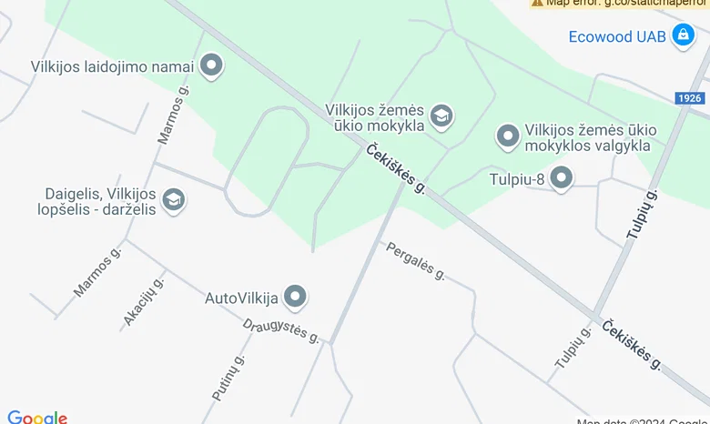 Vilkijos gimnazija  žemėlapis