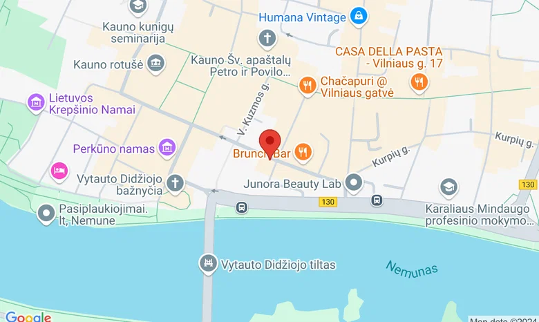 VU Kauno fakultetas žemėlapis